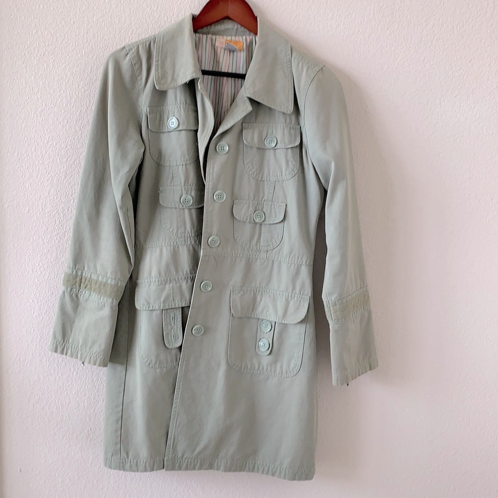 TULLE trench coat green size M